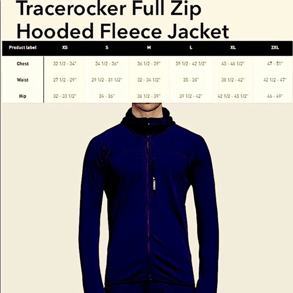 🆕 Adidas Men's Hooded Fleece Jacket - Picture 7 of 9